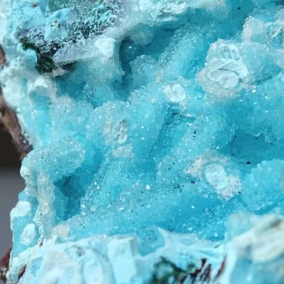 Chrysokoll mit fein kristallisiertem Quarz 238g, Kongo