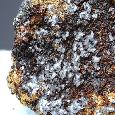 Baryt modrý přírodní minerál v hornině 344g, Maroko