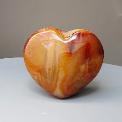Karneol leštěný - srdce 326g, Madagaskar