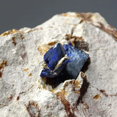 Azurite crystal in rock 282g, Morocco