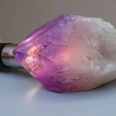 Natürlicher Amethystkristall elestial 624g, Brasilien