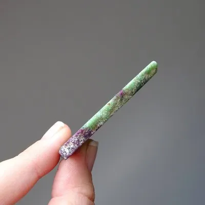 Ruby in zoisite polished plate 31g, Tanzania