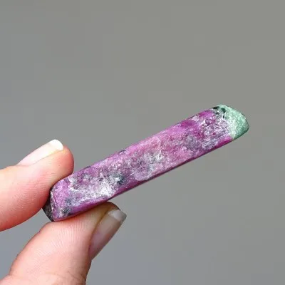 Ruby in zoisite polished plate 32g, Tanzania