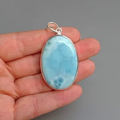 Larimar přívěšek top kvalita 20g, Dominikánská republika