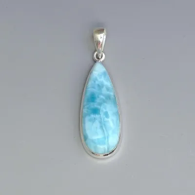Larimar přívěšek top kvalita 9,6g, Dominikánská republika