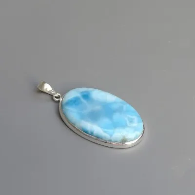 Larimar pendant top quality 17.6g, Dominican Republic
