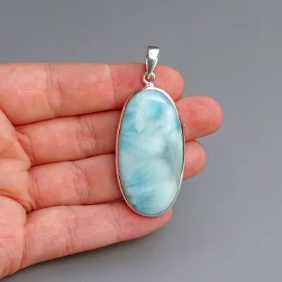 Larimar pendant top quality 17.5g, Dominican Republic