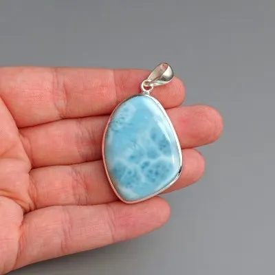 Larimar-Anhänger Top-Qualität 17,8g, Dominikanische Republik