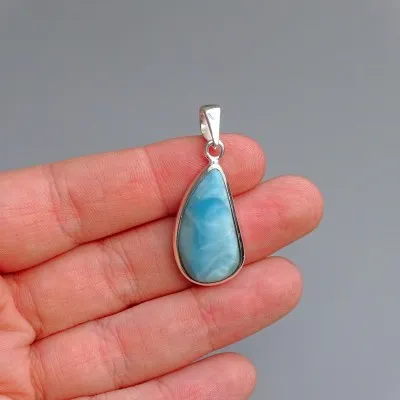 Larimar-Anhänger Top-Qualität 6g, Dominikanische Republik