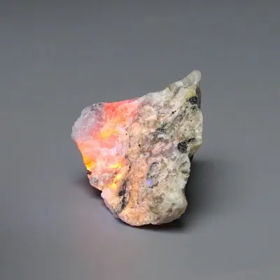 Tugtupit rare mineral 23g, fluorescence under UV, Greenland
