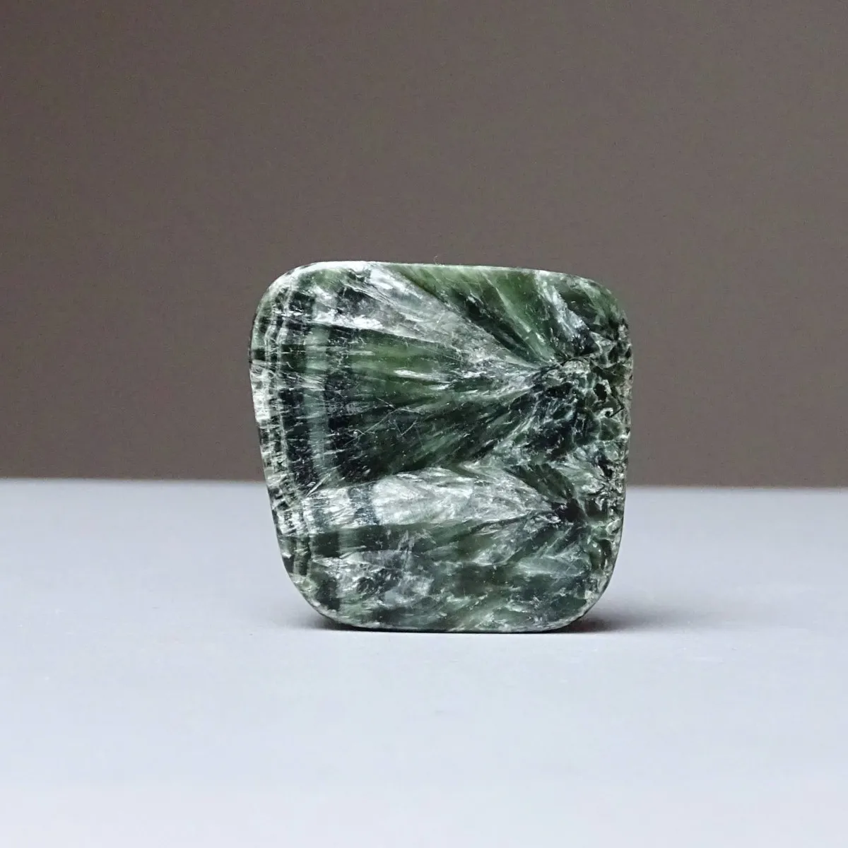 Serafinite polished plate 28.2g, Russia | Collector's mineral