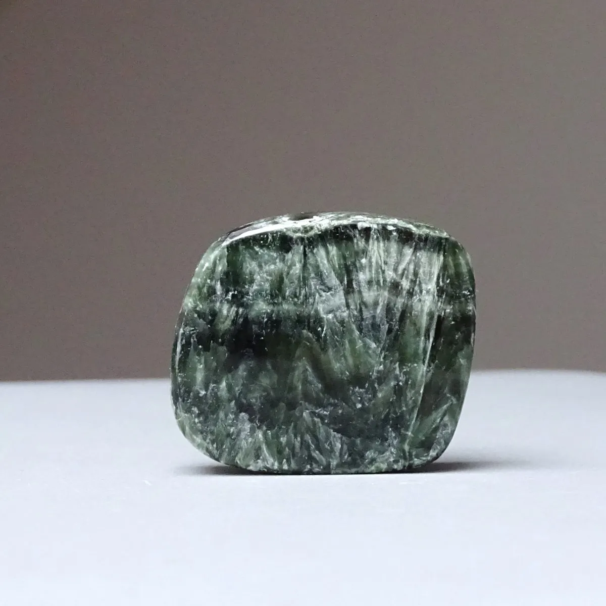 Serafinite polished plate 27.2g, Russia | Collector's mineral