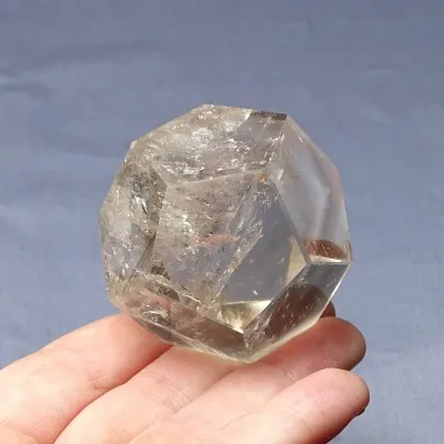 Natural polished crystal Platonic geometry 542g, Brazil