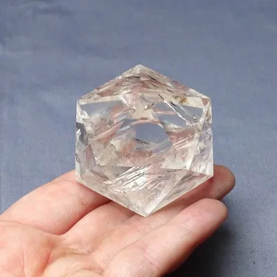 Polierter Naturkristall, platonische Feststoffe 542g, Brasilien
