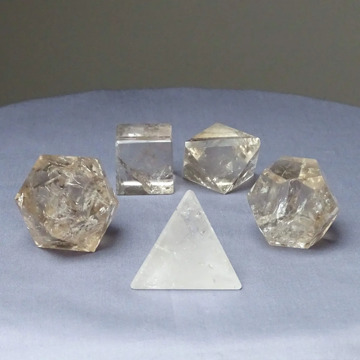 Natural polished crystal Platonic geometry 558g, Brazil