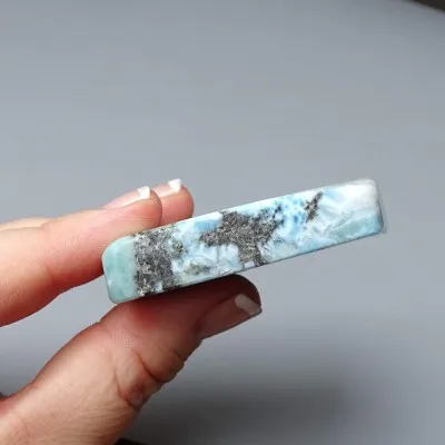Polierter Larimar 57g, Dominikanische Republik | MINERALS-STONES®