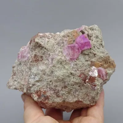Cobaltocalcite with rock 902g, Congo