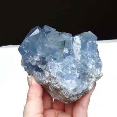 Celestin-Druse 660g, Madagaskar | Minerals-Stones