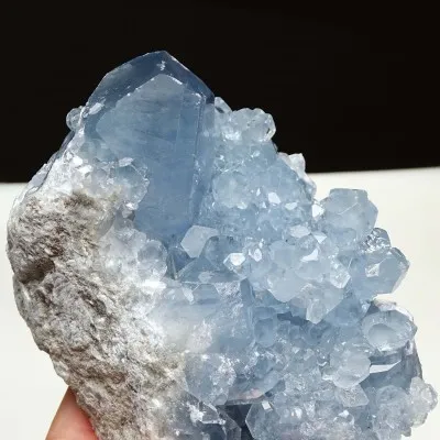 Celestin-Druse 824g, Madagaskar | Minerals-Stones