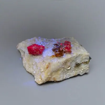 Ruby natural mineral in matrix 25.8g, Afghanistan