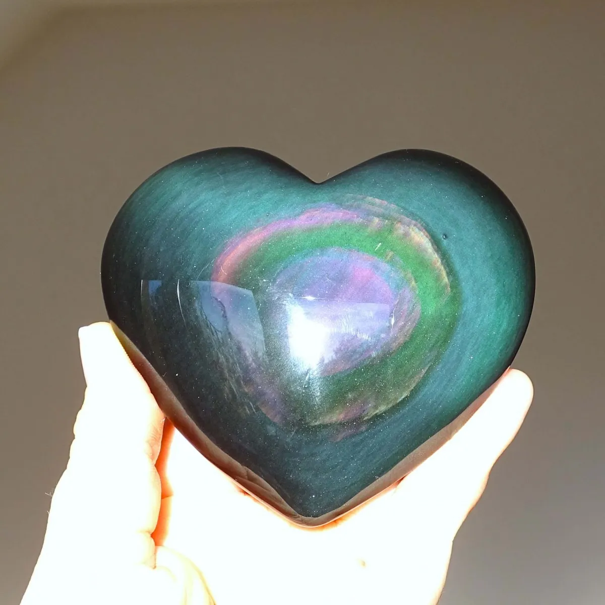 Obsidian rainbow polished 227g, Mexico