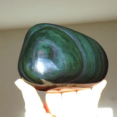 Obsidian rainbow polished 512g, Mexico