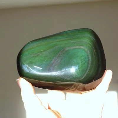 Obsidián duhový leštěný 512g, Mexiko
