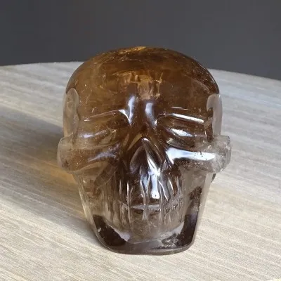 Rauchquarzschädel, 1008g, Brasilien | MINERALS-STONES®