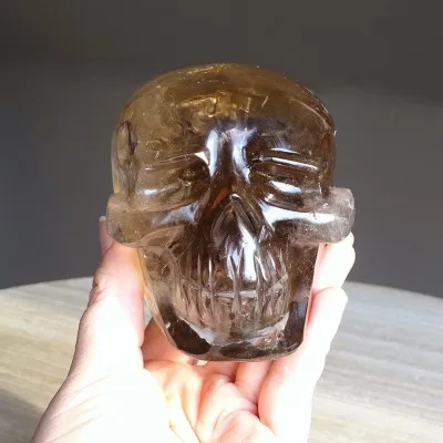 Křišťálová lebka záhněda 1008g, Brazílie | MINERALS-STONES®