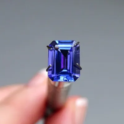 Tansanit Investition Edelsteinschliff 3,04ct, Zertifikat, Tansania