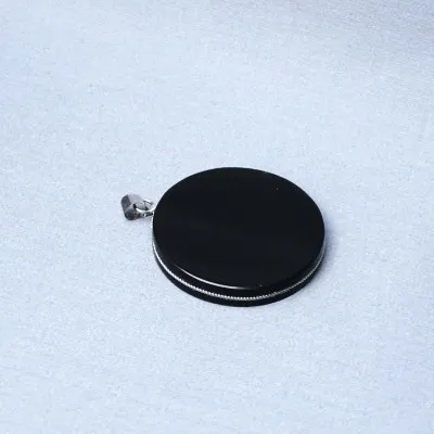 Obsidián šamanský amulet - přívěšek, Mexiko (Symbol triskelion)