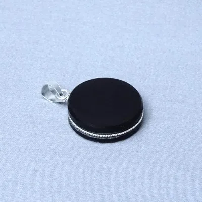 Obsidian shamanic amulet - pendant, Mexico (Metatron's Cube symbol)