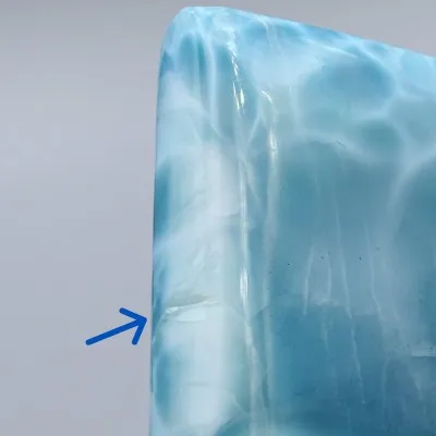 Larimar přírodní leštěný kabošon 58,4g, Dominikánská republika