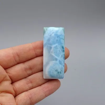 Larimar přírodní leštěný kabošon 24,7g, Dominikánská republika