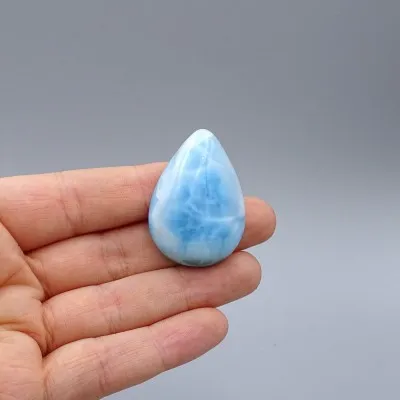 Larimar natural polished cabochon 17.6g, Dominican Republic