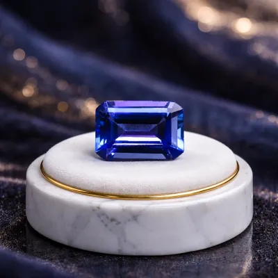 Tanzanite investment gemstone cut 3.04ct, certificate, Tanzania