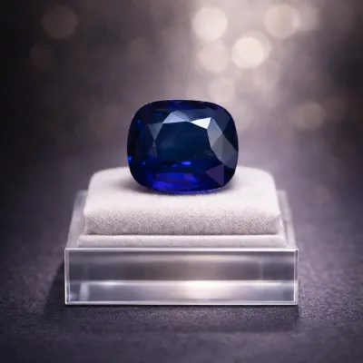 Blauer Saphir 3,42 ct Sri Lanka, CGL-Zertifikat (Ceylon Gem Lab) Mitglied des GIA-Verbandes