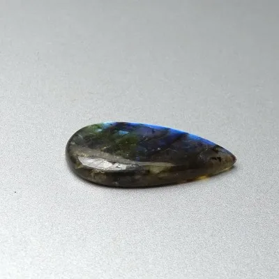 Labradorite natural polished cabochon 8.6g, Madagascar