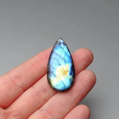 Labradorite natural polished cabochon 8.6g, Madagascar