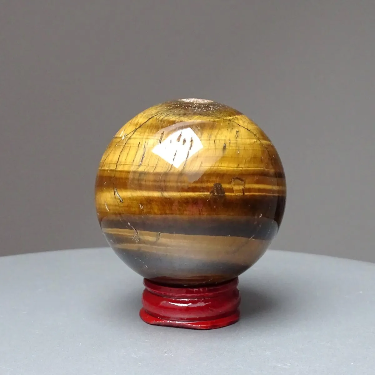 Tygří oko leštěný minerál koule 227g, Namibie | MINERALS-STONES®