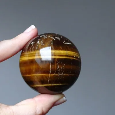 Tygří oko leštěný minerál koule 227g, Namibie | MINERALS-STONES®