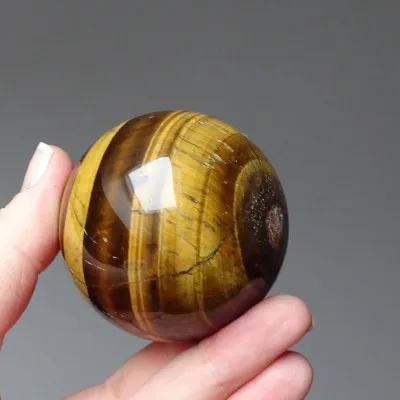 Tygří oko leštěný minerál koule 227g, Namibie | MINERALS-STONES®