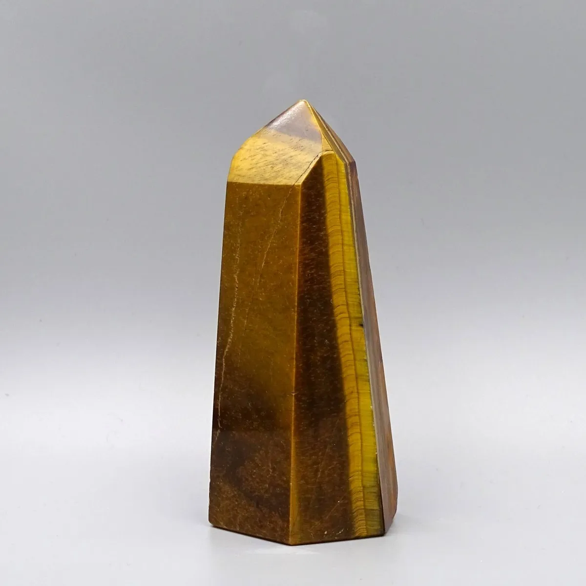 Polierte Tigeraugen-Mineralienkugel 327g, Namibia | MINERALS-STONES