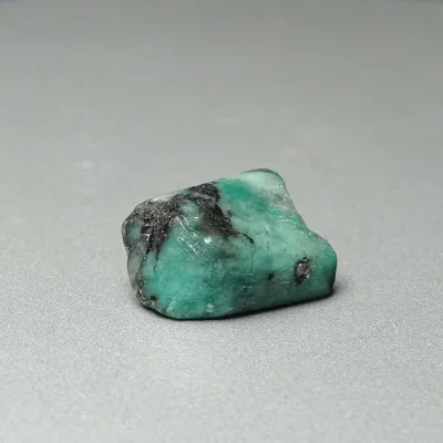 Naturgeschliffener Smaragd 10,2g, Sambia, MINERALS-STONES