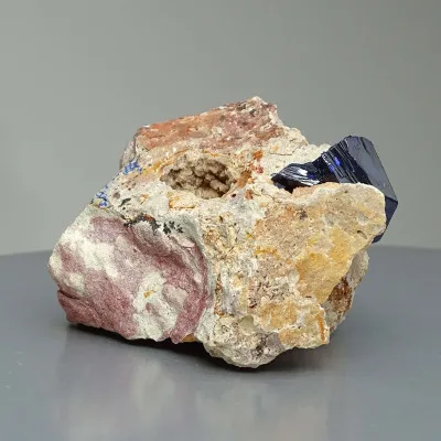 Azurite crystal in rock 237g, Morocco | MINERALS-STONES