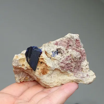 Azurite crystal in rock 237g, Morocco | MINERALS-STONES
