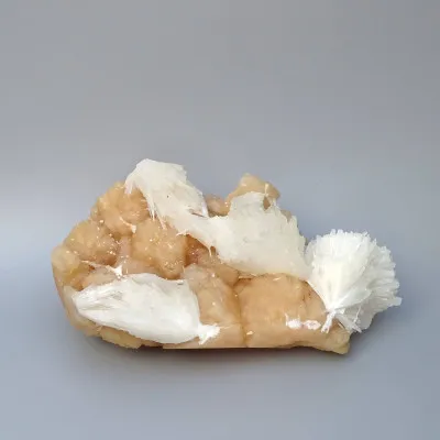 Scolecite on stilbite druse 744g, India | Minerals-Stones®