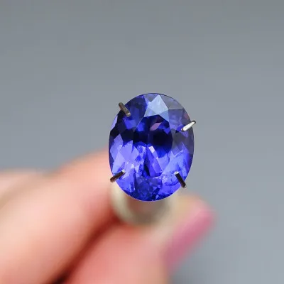Tanzanite investment gemstone cut 3.48ct, Tanzania