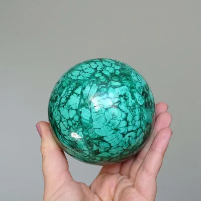 Malachite polished - sphere 955g, Congo | MINERALS-STONES