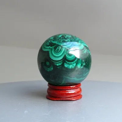 Polierter Malachit – Kugel 181g, Kongo | MINERALS-STONES